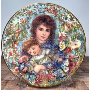 Elaine And Zena In The Garden Collector Plate Mothers Eden Second Edition